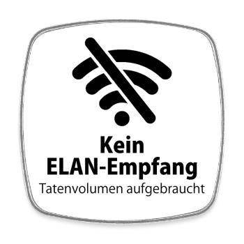 Handy Wlan Elan Smartphone Datenvolumen Geschenk - Viereckiger Kühlschrankmagnet - Weiß - Vorne