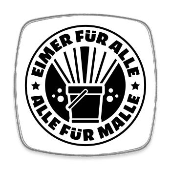 party mallorca urlaub - Viereckiger Kühlschrankmagnet - Weiß - Vorne