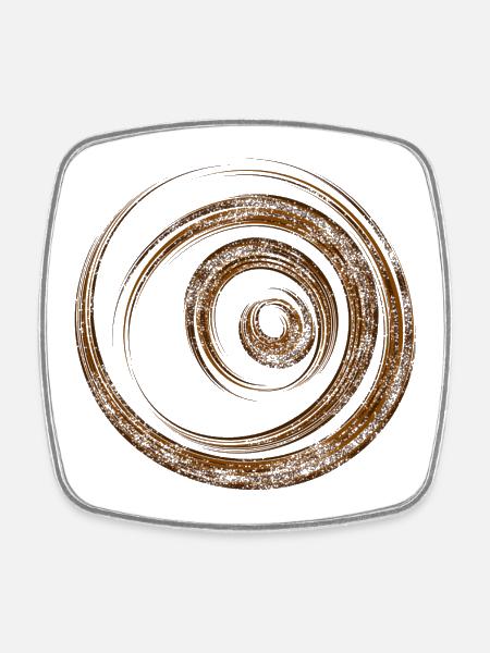circle - Square fridge magnet - white