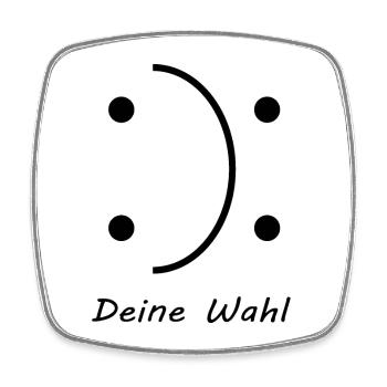 Motivation Lebensweisheit - Viereckiger Kühlschrankmagnet - Weiß - Vorne