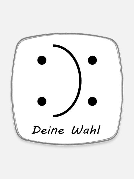 Motivation Lebensweisheit - Viereckiger Kühlschrankmagnet - Weiß