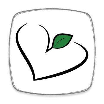 Vegan vegan veggie - Square fridge magnet - white - Front