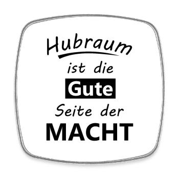 Hubraum - Viereckiger Kühlschrankmagnet - Weiß - Vorne