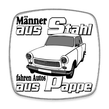  , DDR Kult , Männer aus.... (25) - Viereckiger Kühlschrankmagnet - Weiß - Vorne