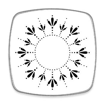 Sonne Sommer Sonnenblume - Viereckiger Kühlschrankmagnet - Weiß - Vorne