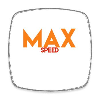 Max - Square fridge magnet - white - Front