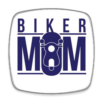 Biker Mutter Mama Motorrad Motorräder Statement - Viereckiger Kühlschrankmagnet - Weiß - Vorne