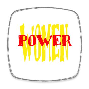 WOMENPOWER INTERNATIONAL WOMEN'S DAY Women's Day - Square fridge magnet - white - Front
