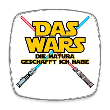 Das Wars Spruch Matura Geschafft Schulabschluss - Viereckiger Kühlschrankmagnet - Weiß - Vorne