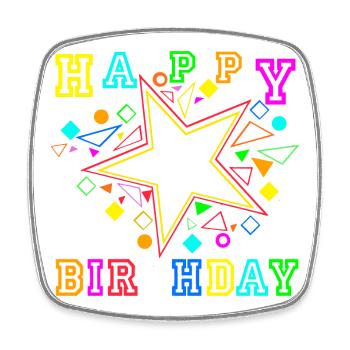 40.Geburtstag , 40 Jahre , Happy Birthday (25) - Viereckiger Kühlschrankmagnet - Weiß - Vorne