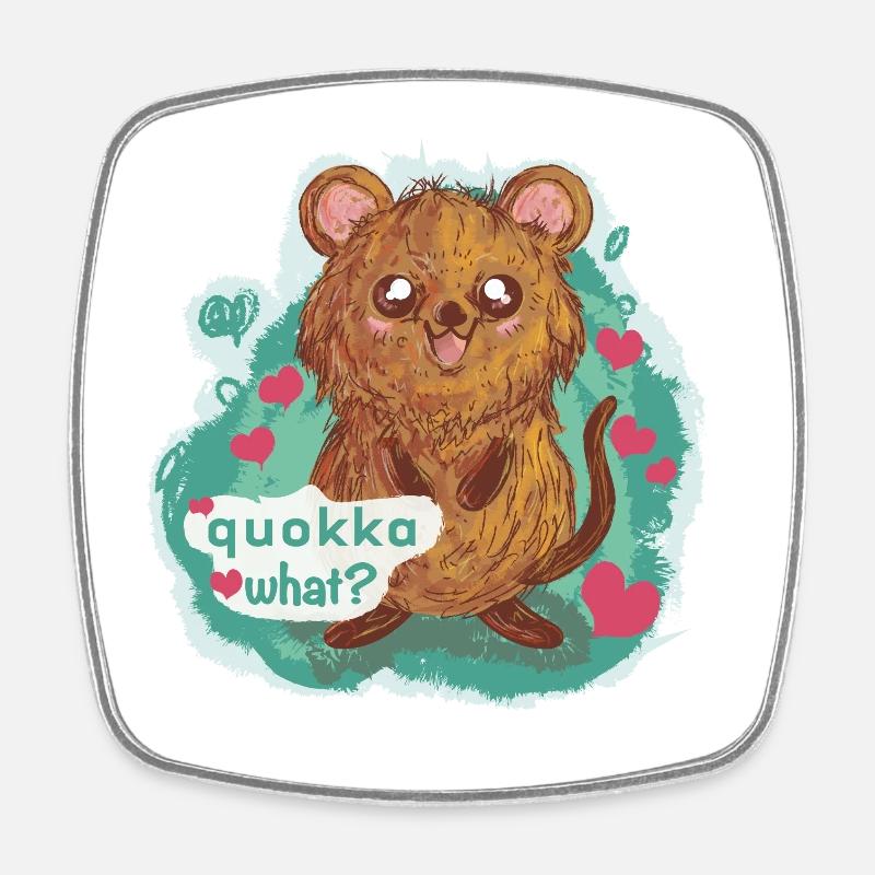 quokka - Magnet carré - blanc