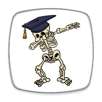 Matura Dab Diplôme du lycée Abi Dabbing - Magnet carré - blanc - Devant