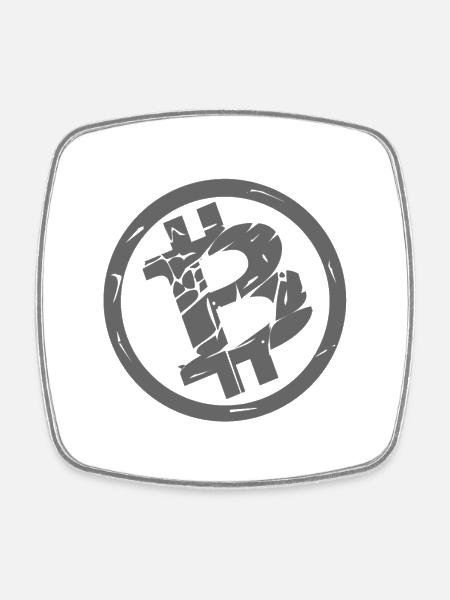 Millionaire and banker - Square fridge magnet - white