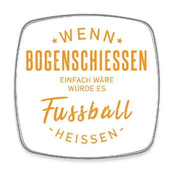Bogenschütze Spruch - Viereckiger Kühlschrankmagnet - Weiß - Vorne