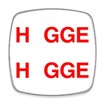 HYGGE Denmark Denmark Danish flag - Square fridge magnet - white - Front