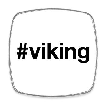 VIKING hashtag - Square fridge magnet - white - Front