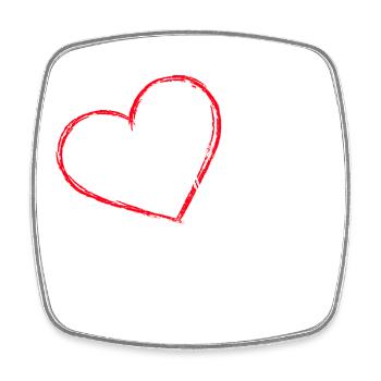 Heart Couple Couple Love In Love Fiancee Relationship - Square fridge magnet - white - Front