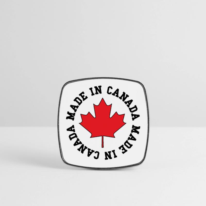Made in Canada – Maple Leaf Statement Square fridge magnet