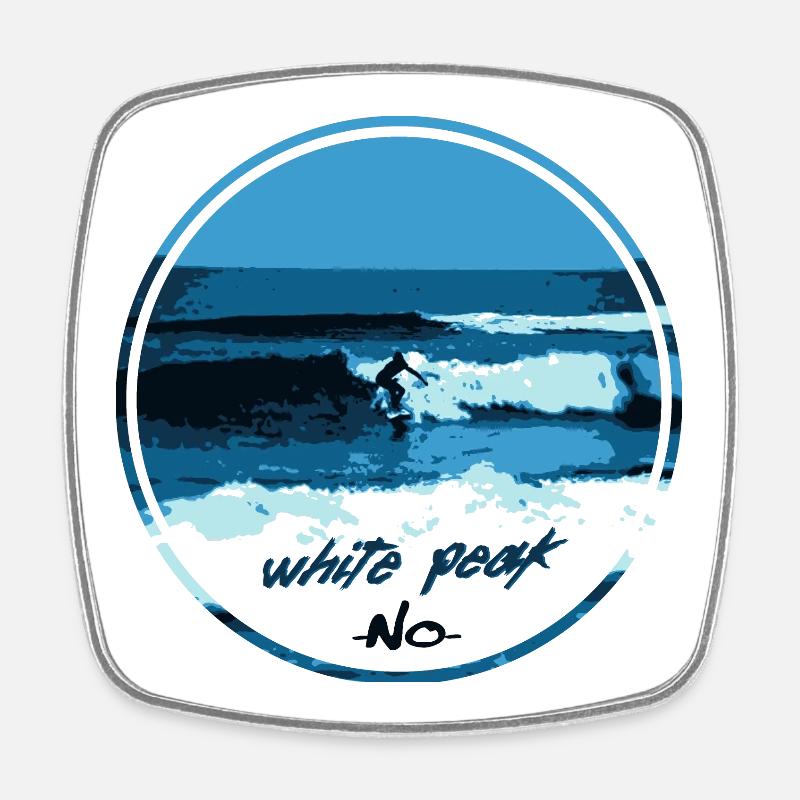 White Peak - Magnet carré - blanc