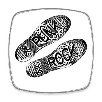 Punk rocker punk rock punk rock musique hard rock - Magnet carré - blanc - Devant