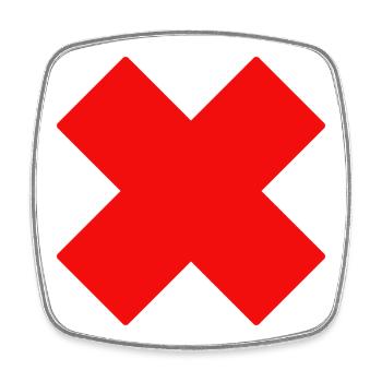 X Croix Rouge Je Fais Mon Truc Croyez Que L'amour - Magnet carré - blanc - Devant