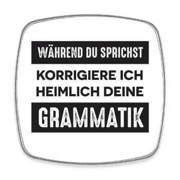 Lehrer Spruch - Viereckiger Kühlschrankmagnet - Weiß - Vorne