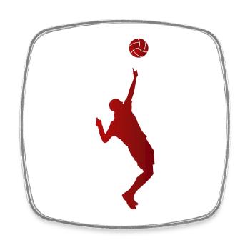 Volleyball Ball Ballsport Sport Beach Team - Square fridge magnet - white - Front