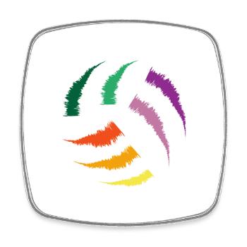 Volleyball Ball Ballsport Sport Beach Team - Square fridge magnet - white - Front