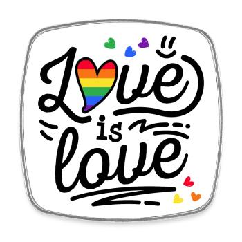 Toleranz Lgbt Regenbogenfahne Schwul Stolz Ehe - Viereckiger Kühlschrankmagnet - Weiß - Vorne