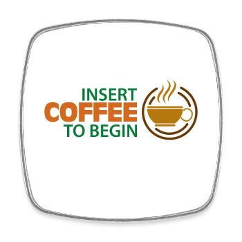 Work motivation - Square fridge magnet - white - Front