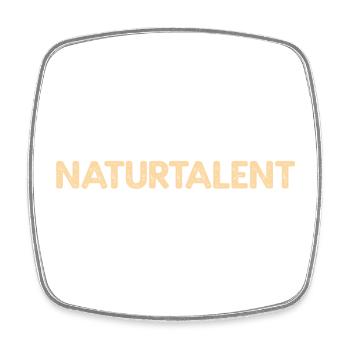 Naturtalent Genie Begabung Talent Gabe Geschenk - Viereckiger Kühlschrankmagnet - Weiß - Vorne