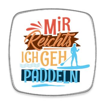 Stand up paddling - Square fridge magnet - white - Front