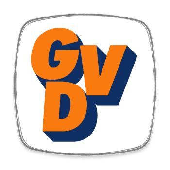 GVD, Political party, Curse, Politics # - Square fridge magnet - white - Front