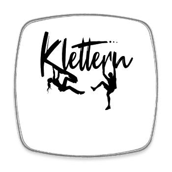 Klettern Kletterer Kletterin Klettergeschenk - Viereckiger Kühlschrankmagnet - Weiß - Vorne
