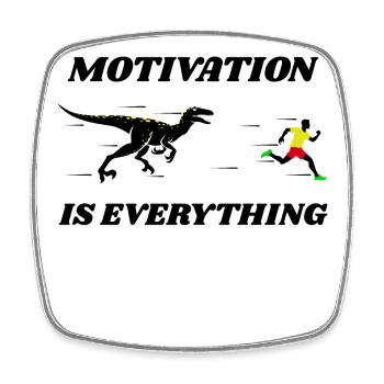 Motivation Sport Course Course Jogging Marathon - Magnet carré - blanc - Devant