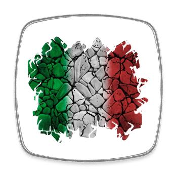 Italien - Italien - Viereckiger Kühlschrankmagnet - Weiß - Vorne
