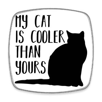 My cat - Viereckiger Kühlschrankmagnet - Weiß - Vorne