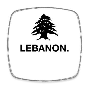 Libanon Beirut Libanese Libanesin Libanesisch LBN - Viereckiger Kühlschrankmagnet - Weiß - Vorne