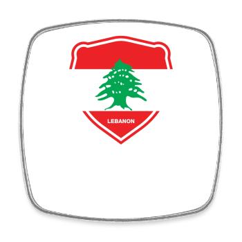 Libanon Beirut Libanese Libanesin Libanesisch LBN - Viereckiger Kühlschrankmagnet - Weiß - Vorne