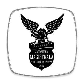 Magistrala - Magnet carré - blanc - Devant