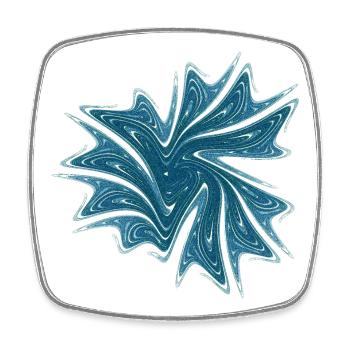 Seestern Seeigel Meerestiere Ozean Chaos 4285oce - Viereckiger Kühlschrankmagnet - Weiß - Vorne