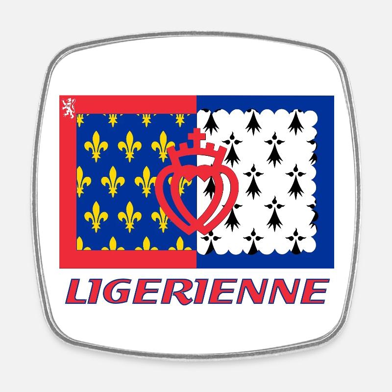 Ligérienne - Magnet carré - blanc