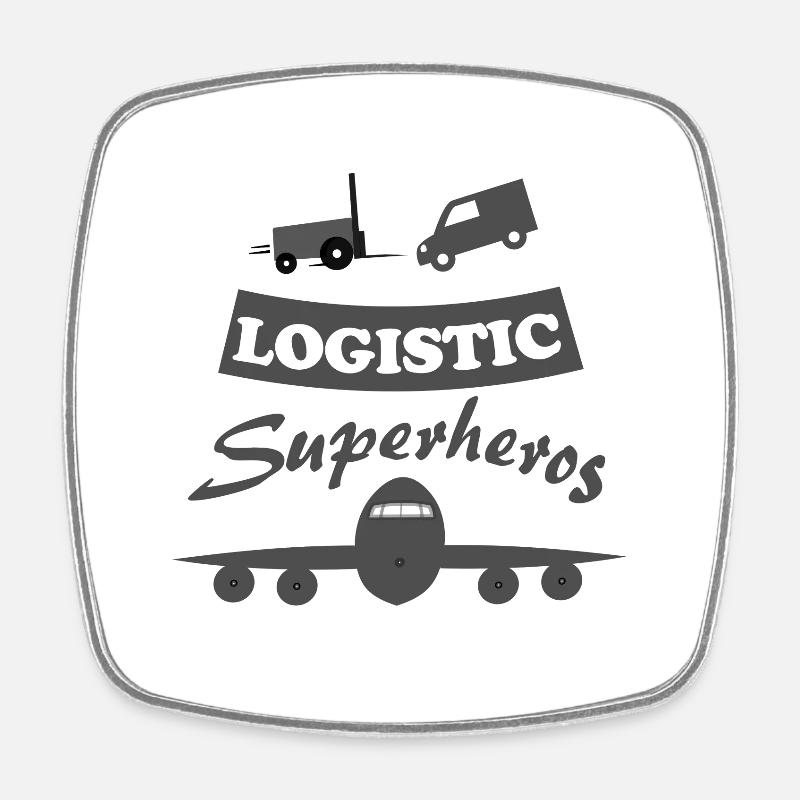 Logistique et transport - Magnet carré - blanc