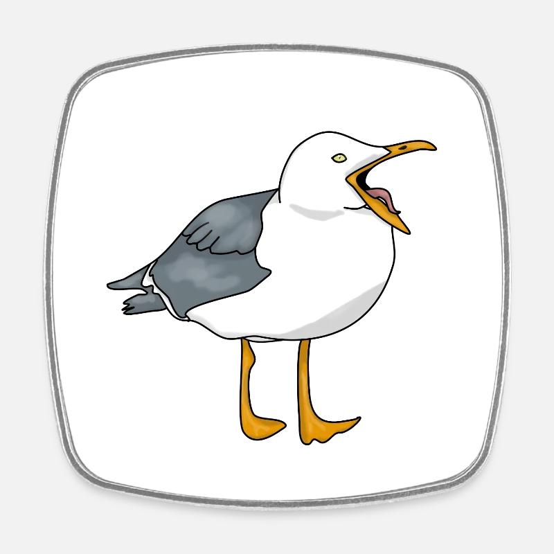 Seagull - Seagull - Magnet carré - blanc