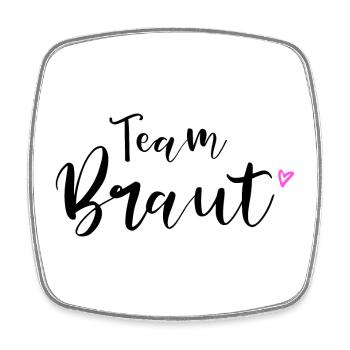 Team Braut für JGA Junggesellinnenabschied - Viereckiger Kühlschrankmagnet - Weiß - Vorne