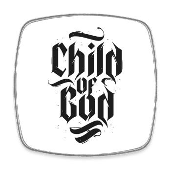 Child of God - Viereckiger Kühlschrankmagnet - Weiß - Vorne