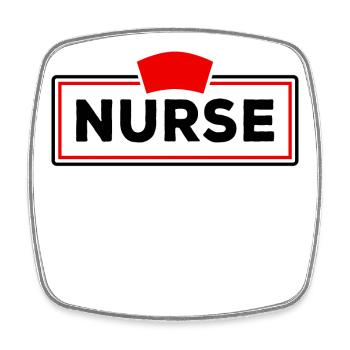 Krankenschwester Krankenpfleger Betreuer Pfleger - Viereckiger Kühlschrankmagnet - Weiß - Vorne