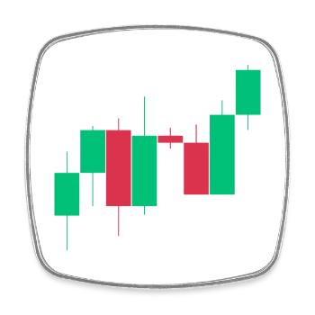 Aktien Crypto ETF Börse Kerzen chart candle sticks - Viereckiger Kühlschrankmagnet - Weiß - Vorne