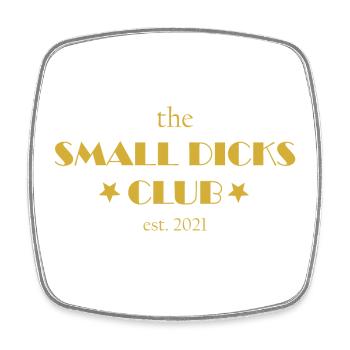 Small Dicks Club year 2021 penis party gift - Square fridge magnet - white - Front
