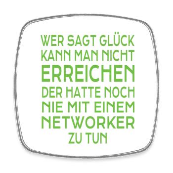 Network Marketing Geschenk - Viereckiger Kühlschrankmagnet - Weiß - Vorne